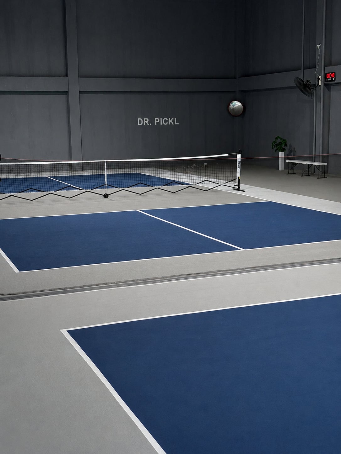 DrPickle's tournament-grade indoor pickleball court